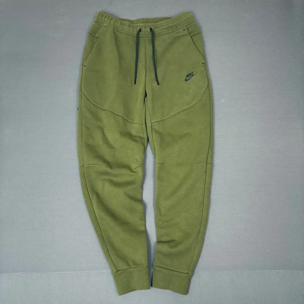 Nike Tech Fleece Full Set Men's Size XS Olive Green Hoodie and Sweatpants